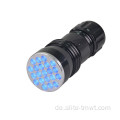 Aluminiumlegierung 21 LED 395nm UV LED Taschenlampe